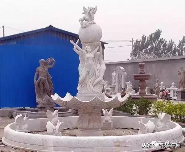 最漂亮的喷泉石雕,精品石雕喷泉花钵设计