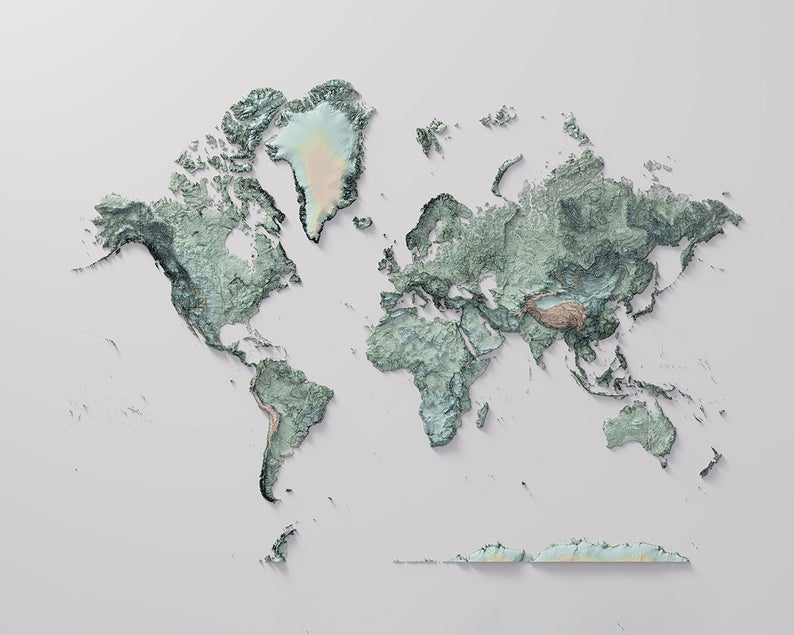 全球3d地形图高清版可放大,3d地图中国地形全景