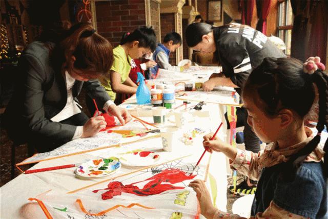 风筝彩绘创意,春天diy彩绘风筝