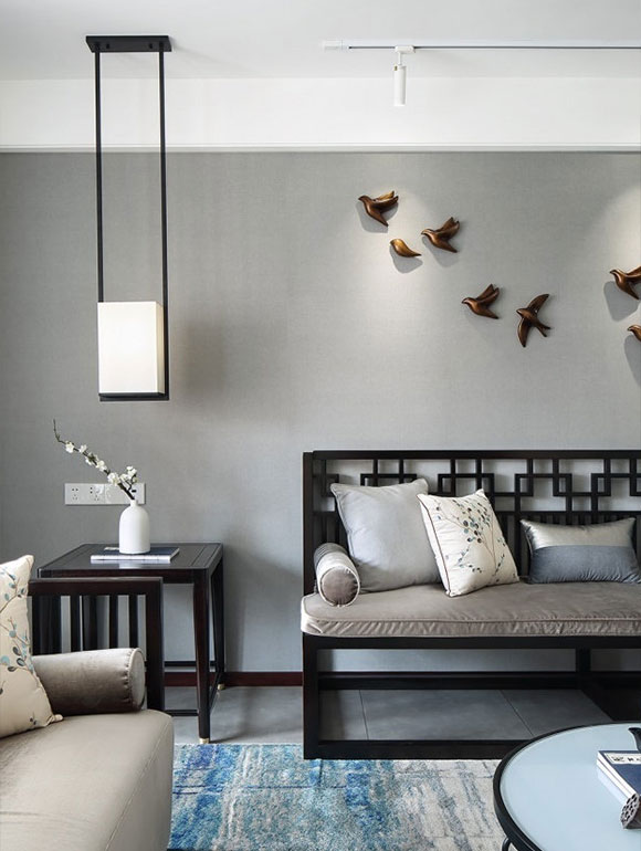 博古架式电视墙效果图,博古架装修效果图电视墙旁边