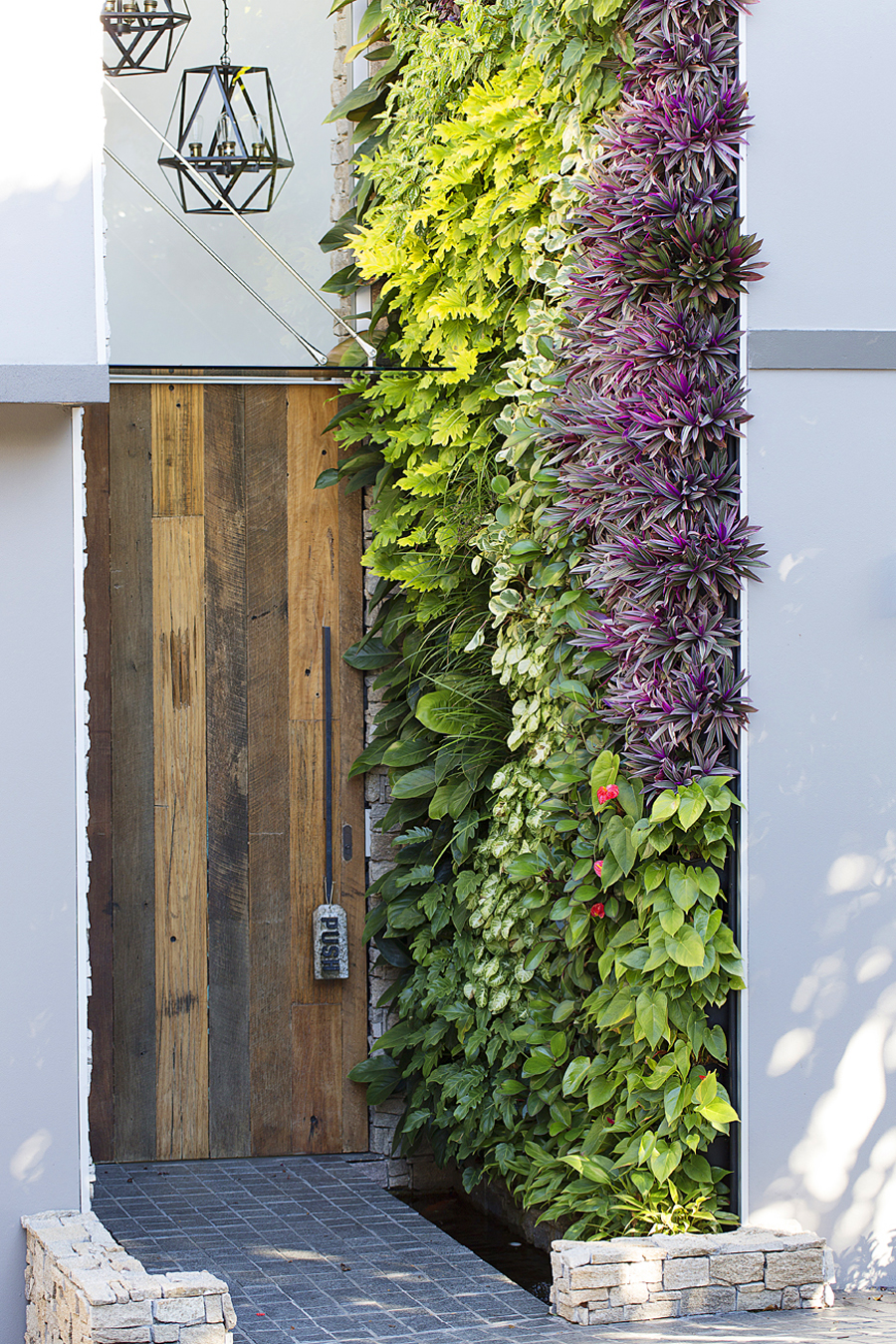 庭院入户门设计效果图,入户门庭院设计