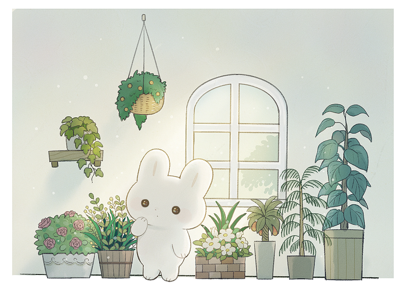 兔兔可爱插画,ayu日语