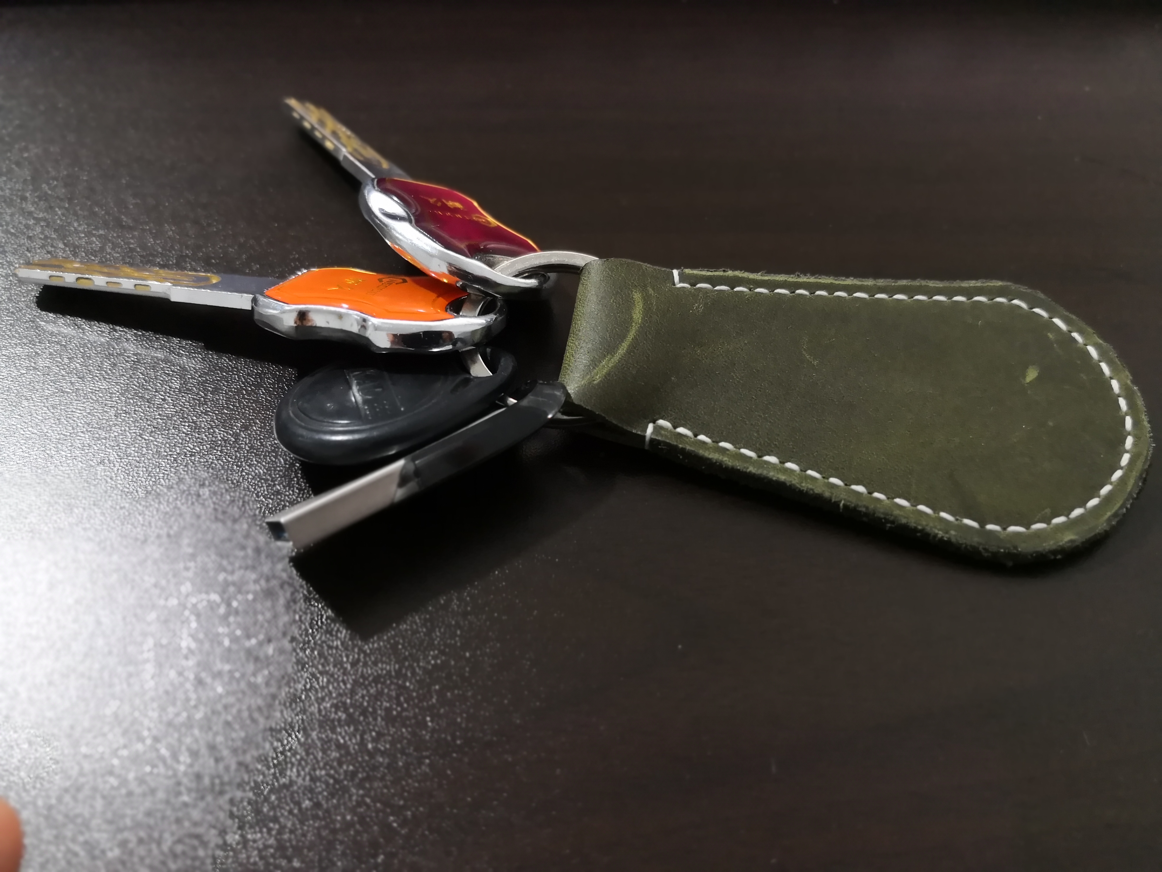 黄铜皮具钥匙扣,皮具教程钥匙扣