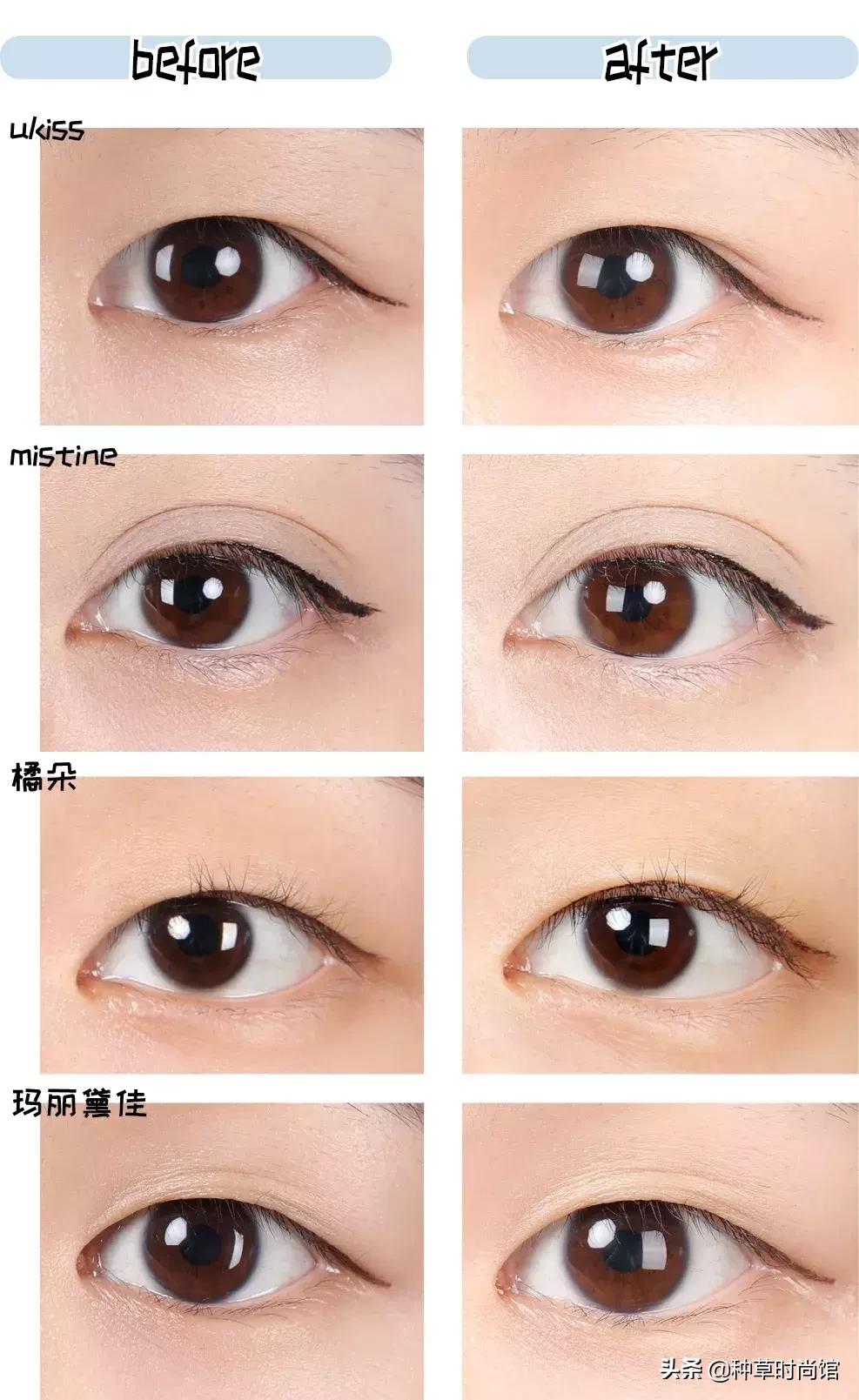 初学者如何使用kissme眼线笔,kissme眼线笔真实测评黑茶色