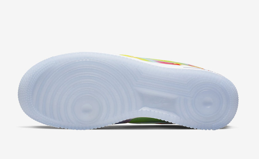 nike扎染欧洲限定,新款nikeaf1泼墨色彩