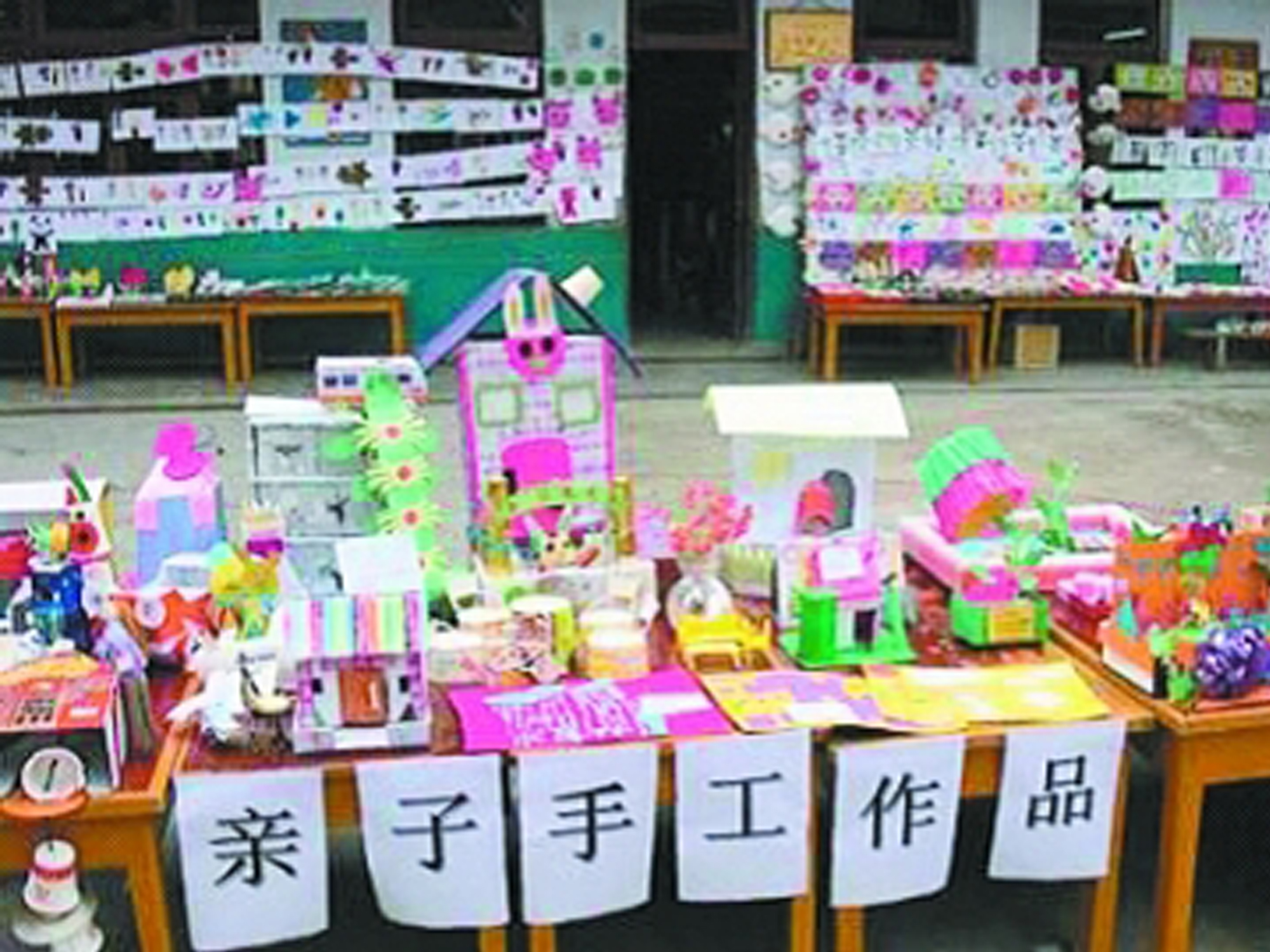 幼儿园最简单废物利用小班纸筒,幼儿园手工作业废物利用纸板