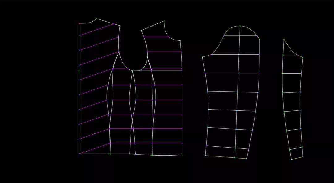 博克cad怎么画绗缝线,博克羽绒服绗线技巧