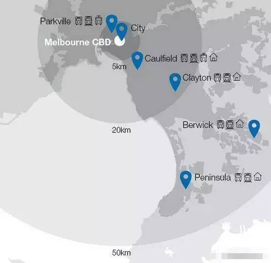 澳洲大学分布地图高清中文版,澳洲大学都在哪些城市