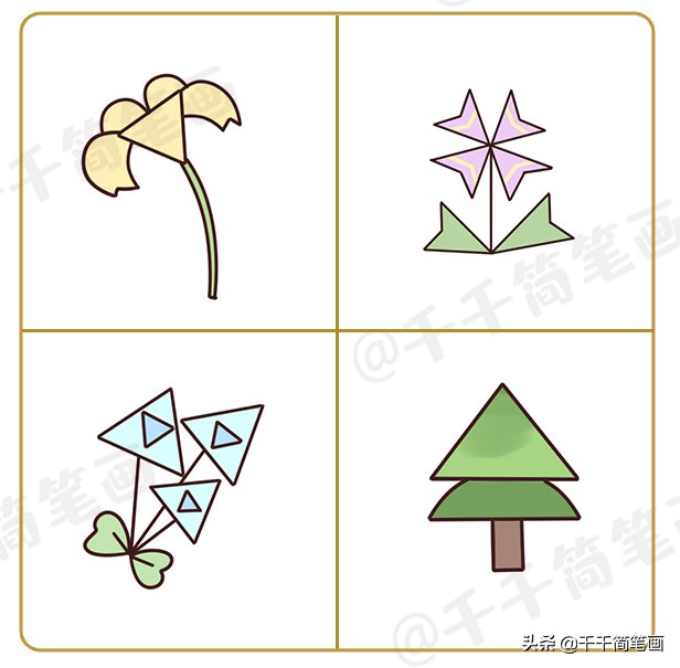 用26个字母画小动物简笔画,100个可爱小图案简笔画动物