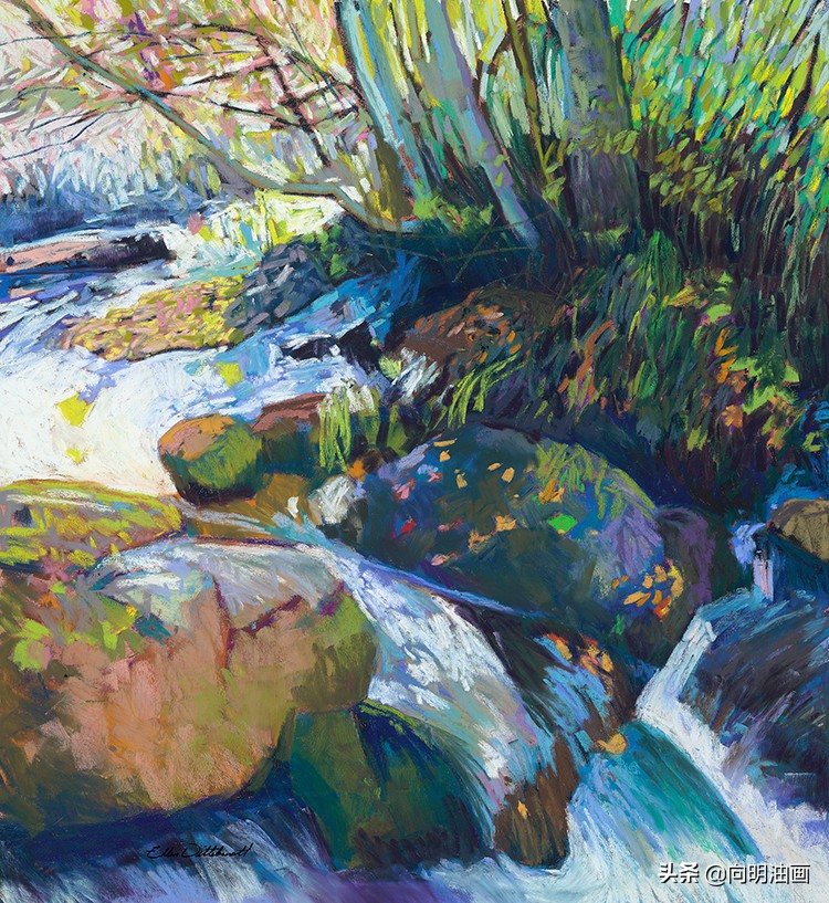 美国艺术家艾伦·迪特布兰特魔法森林的叶子沙沙作响