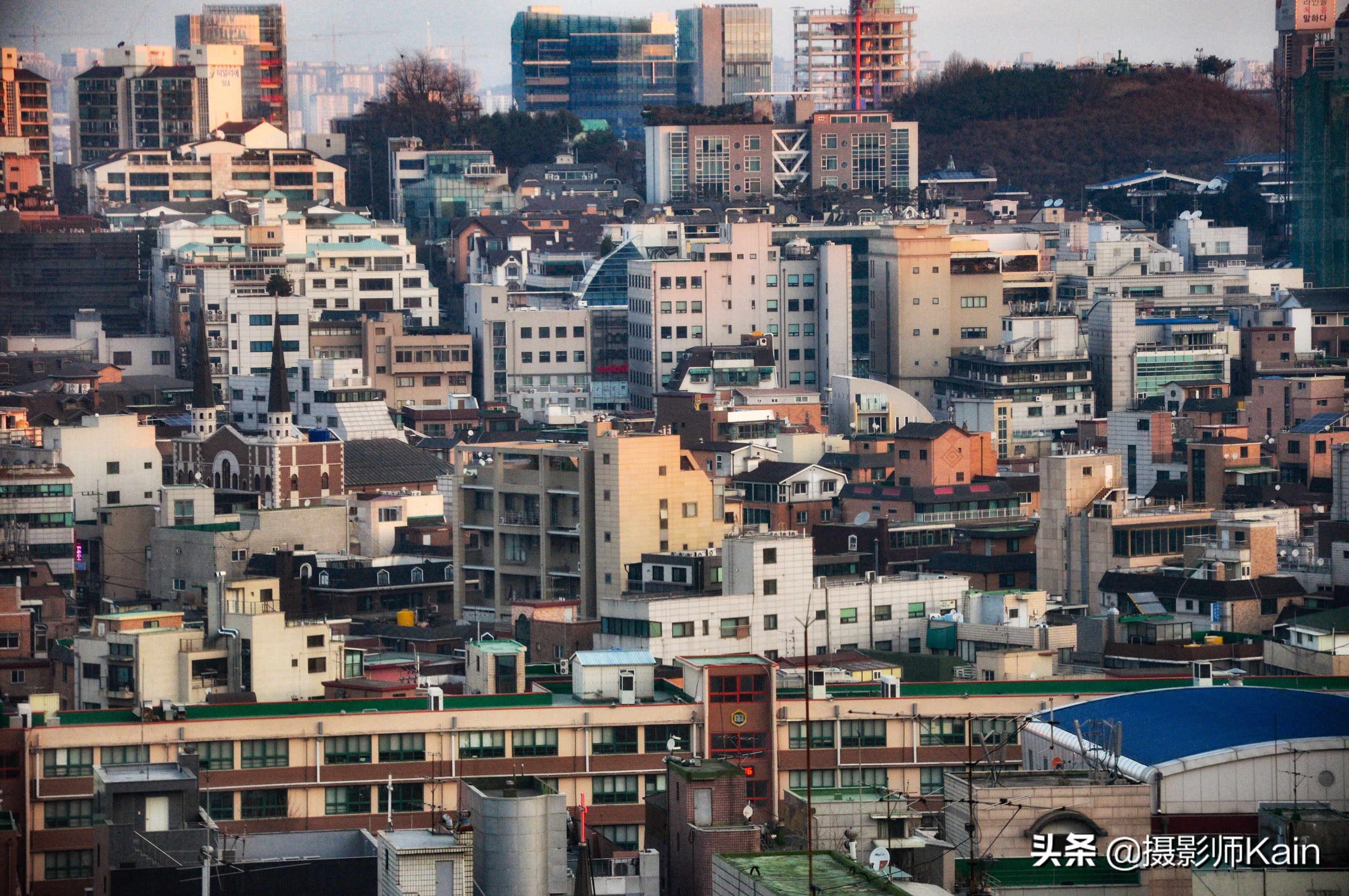 韩国首尔真实街景,寂寞烟火首尔风景