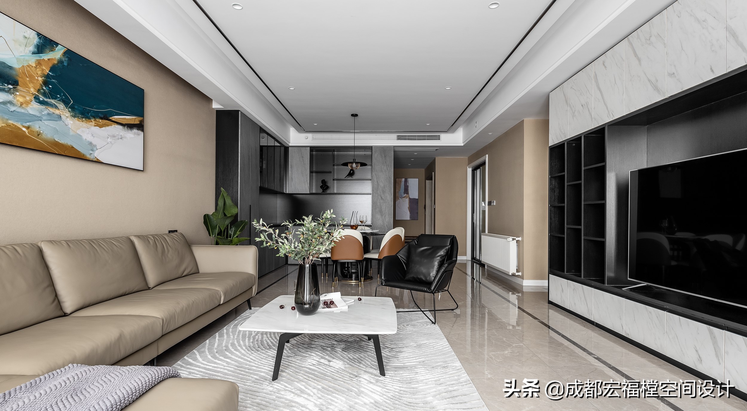 宏福樘设计效果图,宏福樘设计110平