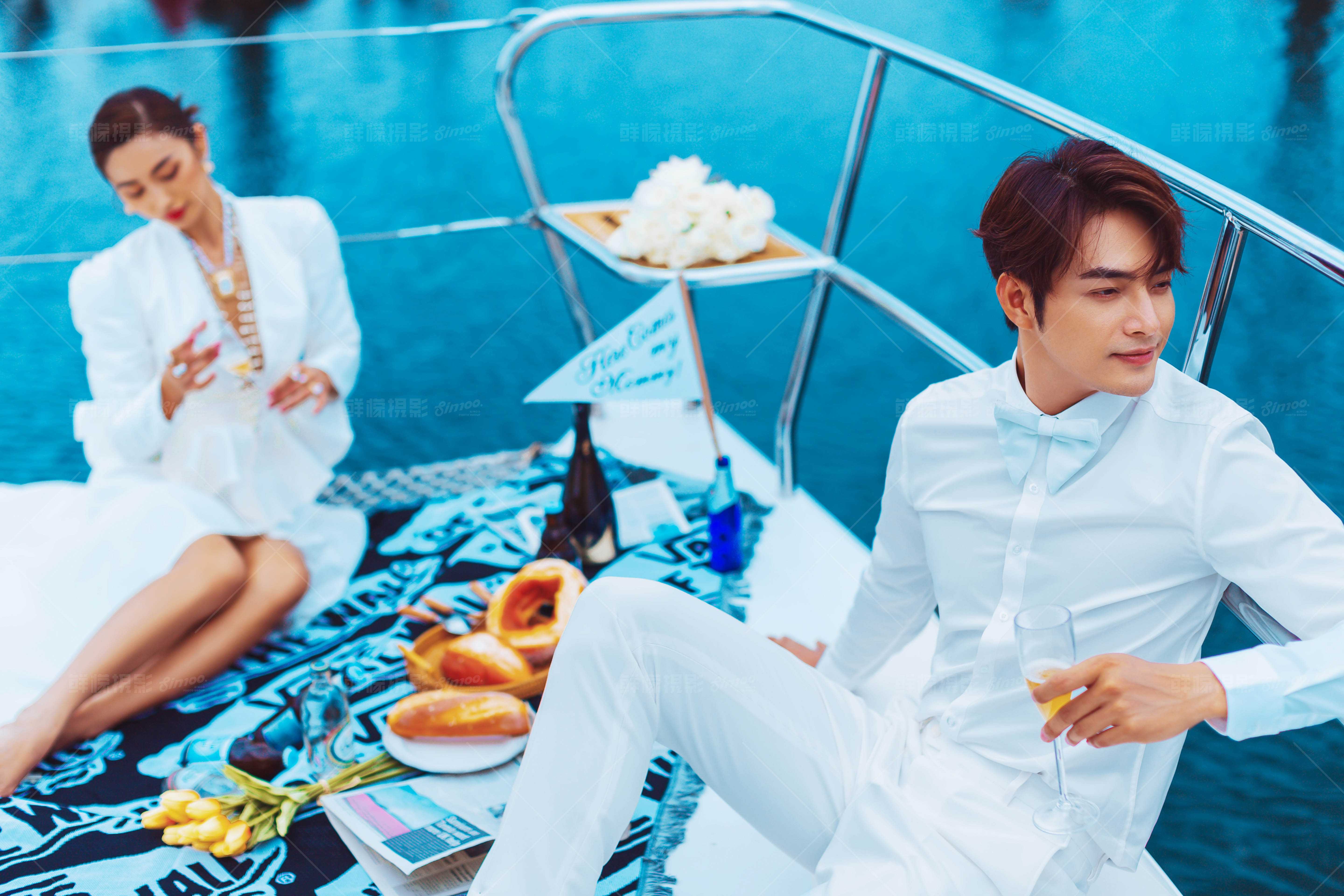 电影港风画面感婚纱照,电影风格海景婚纱照