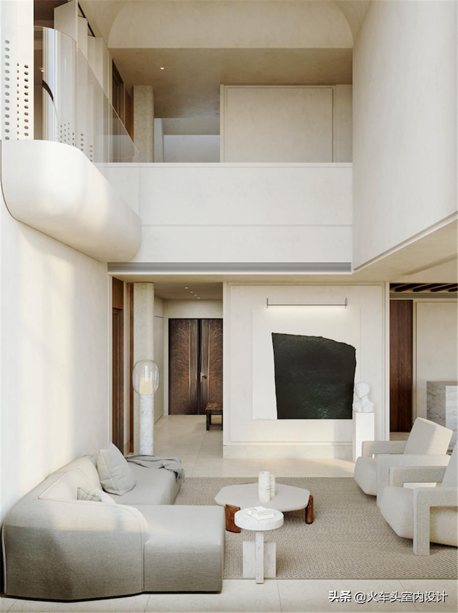 80款挑空客厅设计,大宅就该有这气势