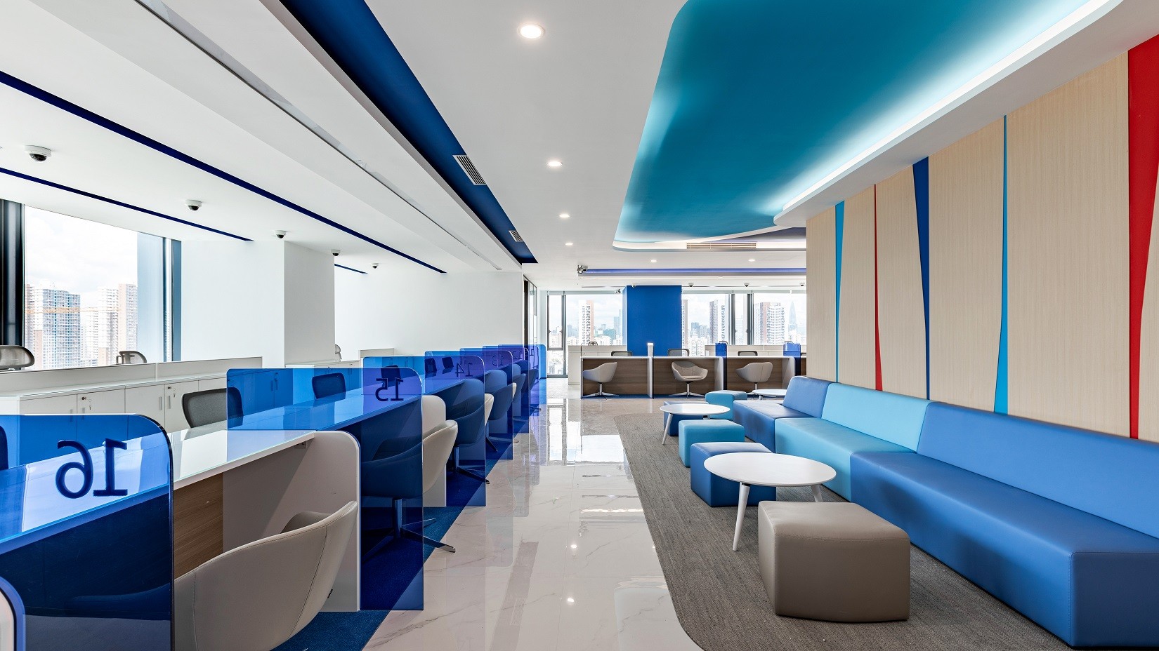 韩国ibk企业银行,银行网点理财室装修设计图