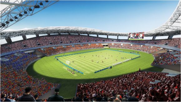 来了！举“市”瞩目的上海体育场带着蓝科减震波纹钢板墙来了