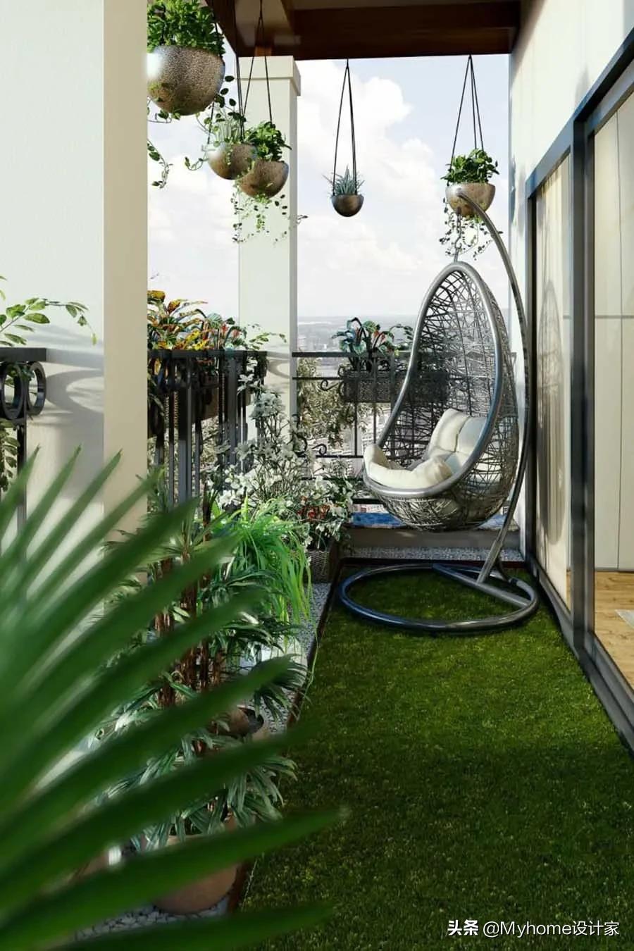 超好看的阳台装修,8米长超长阳台怎么装修好看