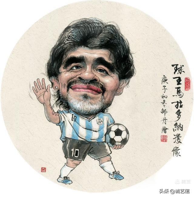 马拉多纳高清漫画壁纸,马拉多纳漫画