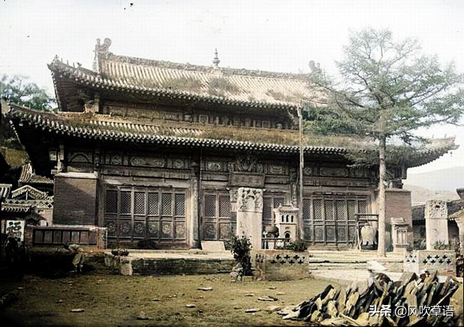老照片1928年山西省五台山旧貌,忻州五台山影像