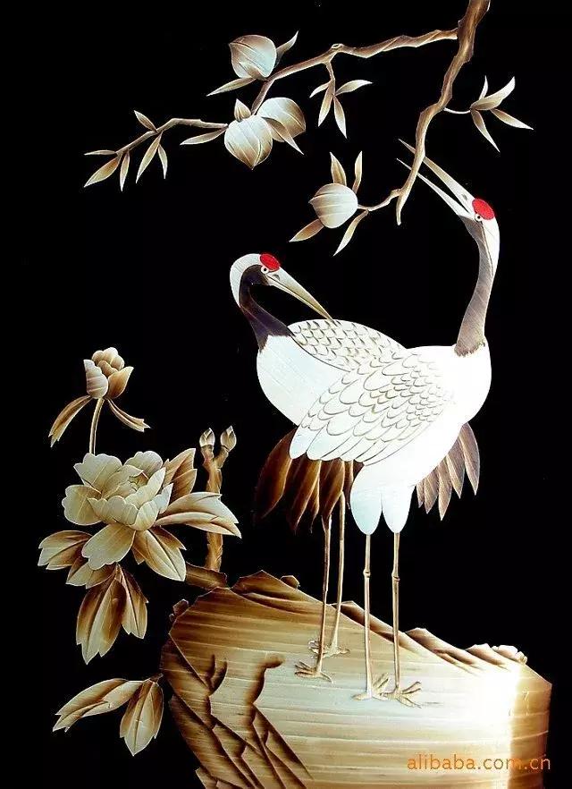 麦秆画芦苇画,最好看的麦秆画