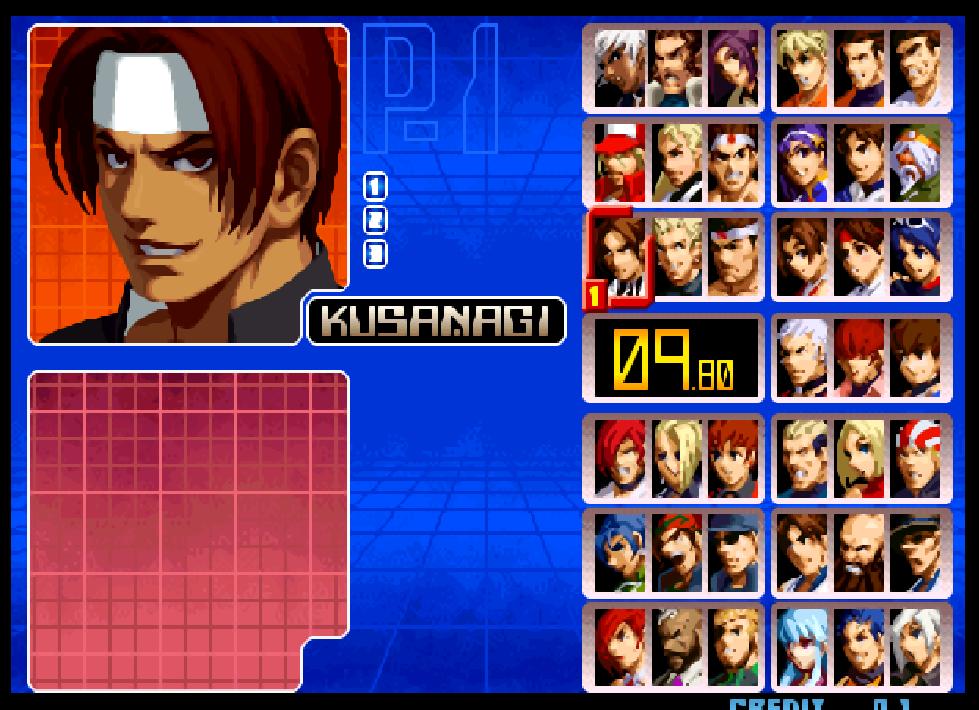 拳皇街机所有人物出招表,拳皇八神2002庵连招分解