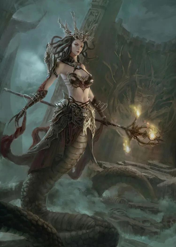 蛇发女妖美杜莎图片,蛇发女妖美杜莎cos