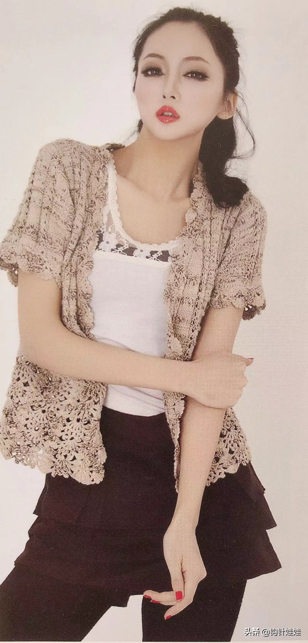 超好织的韩式棒针毛衣,女童韩式毛衣编织教程