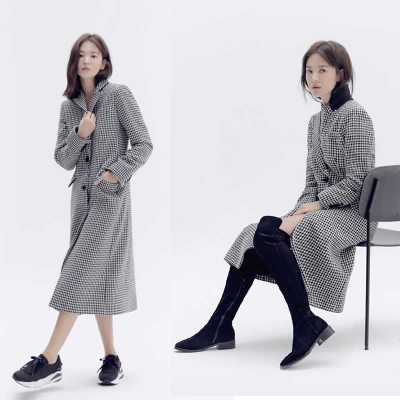 宋慧乔同款千鸟格,宋慧乔千鸟格搭配