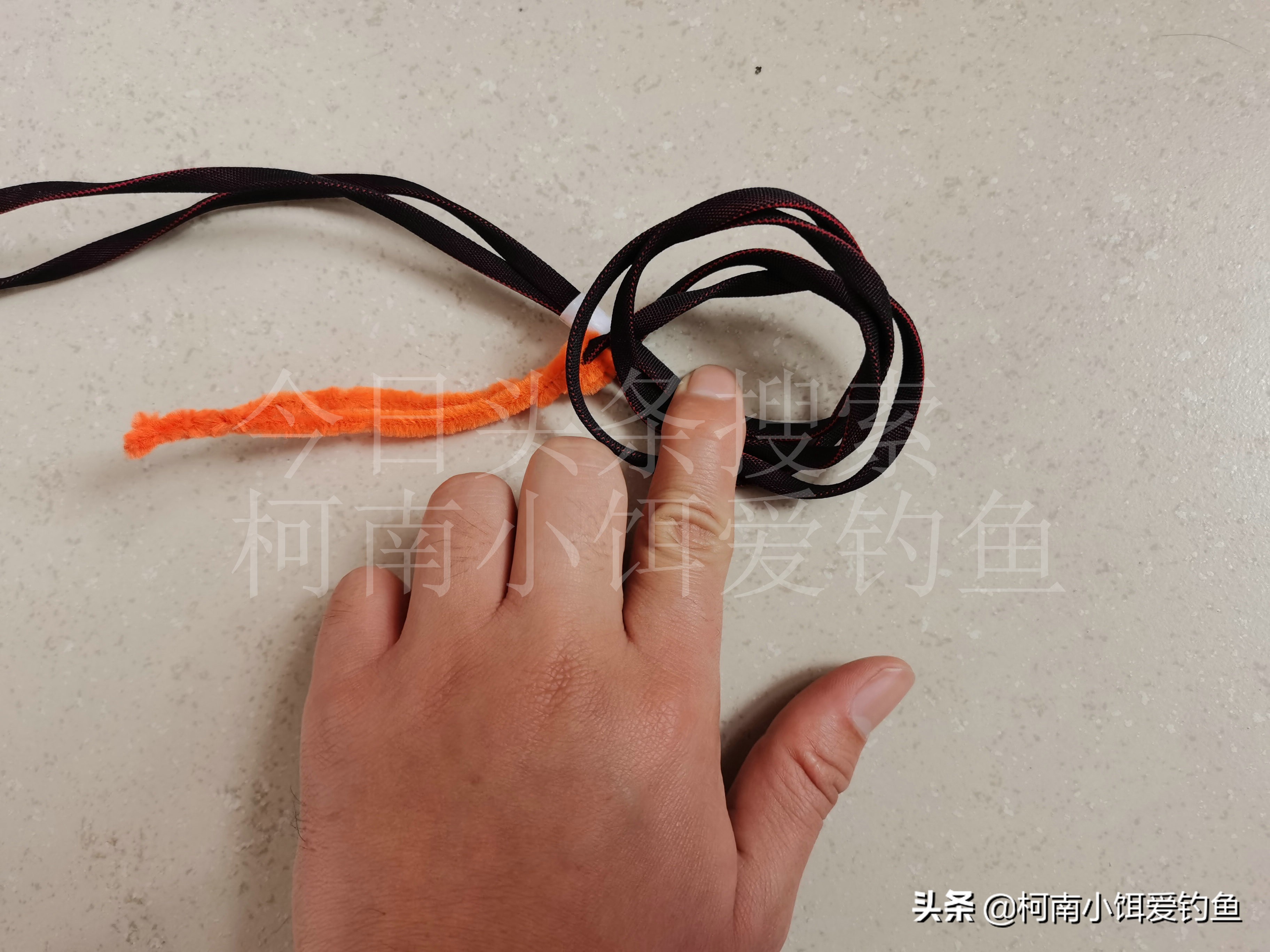 新手学钓鱼鱼线打结教程,钓鱼技巧鱼线打结方法图解