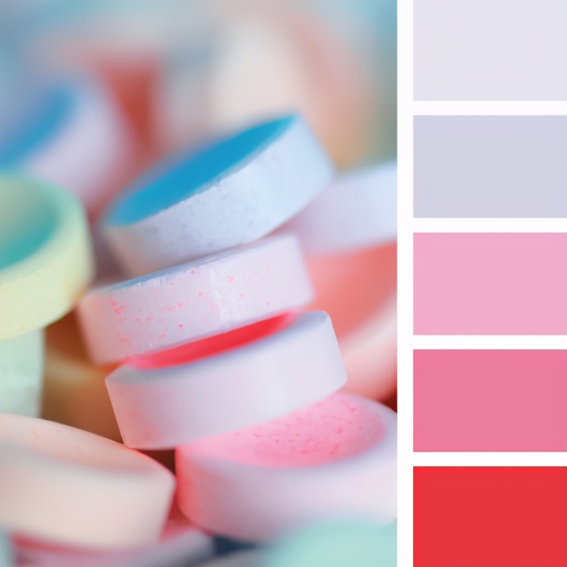 最佳紫色配色,柔和颜色搭配表及效果图片