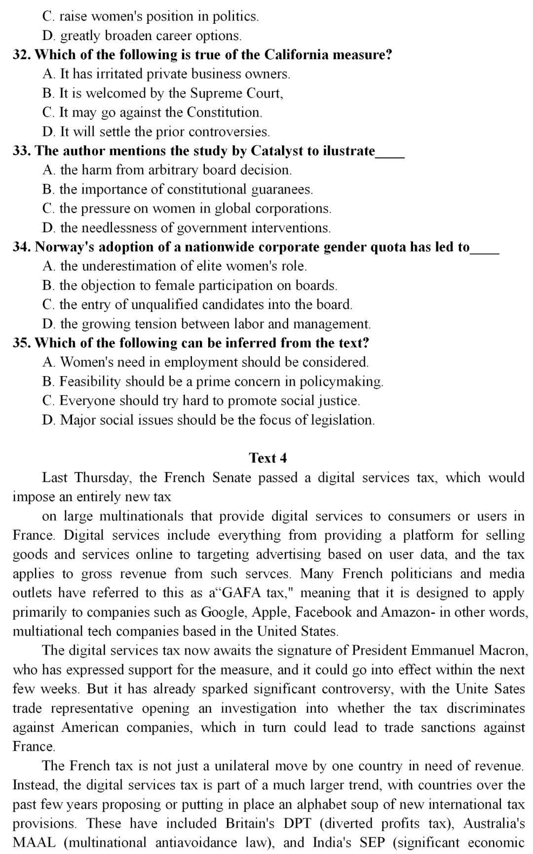 2020考研英语一真题及答案完整版,2020考研英语一真题详细解析