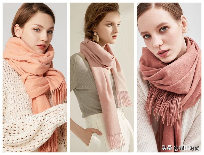 秋冬纯色保暖围巾女,秋冬保暖围巾