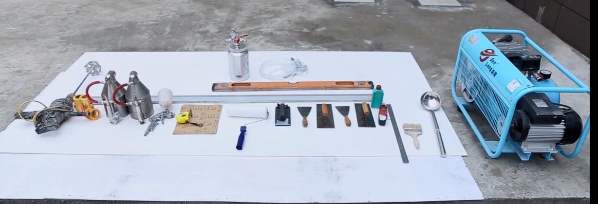 三棵树真石漆喷涂工艺,真石漆保温一体板喷涂视频