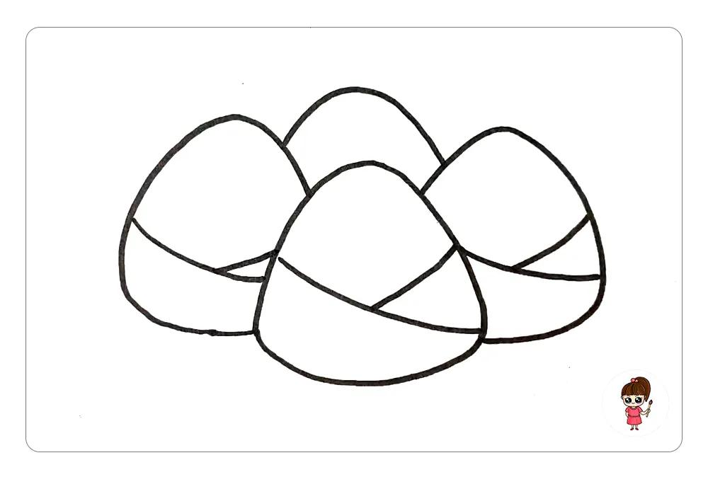 端午节粽子简单又漂亮,我要画端午节的粽子