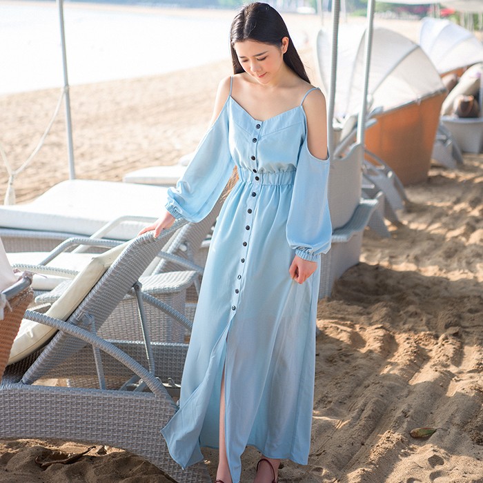 度假风异域风情连衣裙,度假民族风连衣裙