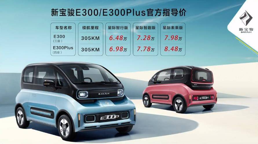 续航305km的短途出行新“神器”，新宝骏E300上市6.48万起