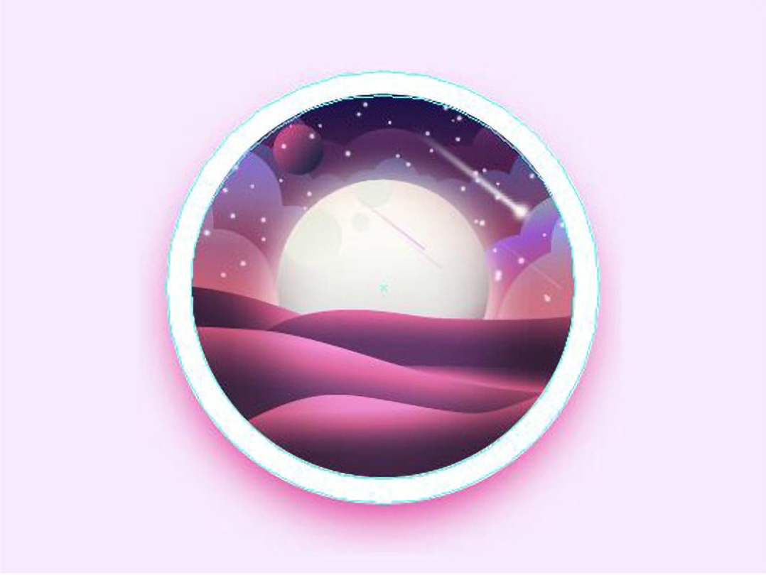 ai绘制梦幻星球,ai教程制作几何图