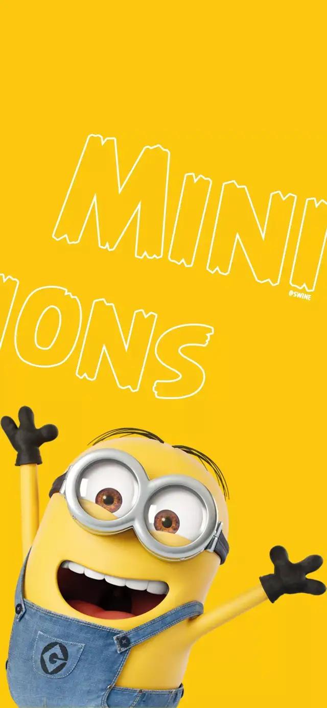 小黄人的手机壁纸,小黄人中间挖孔屏壁纸