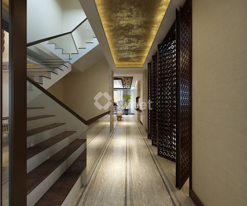 鸿基紫韵双拼别墅,鸿基紫韵230平米装修