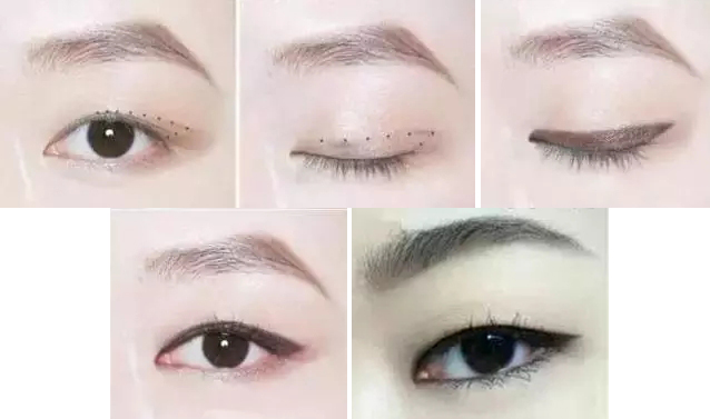 单眼皮是画内眼线还是外眼线好,单眼皮黑色眼线液体笔怎么画眼线