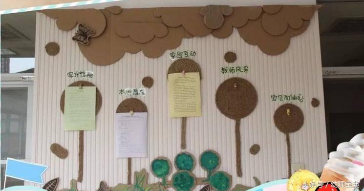 有趣的家园联系栏,黑白格家园联系栏环创简单大方