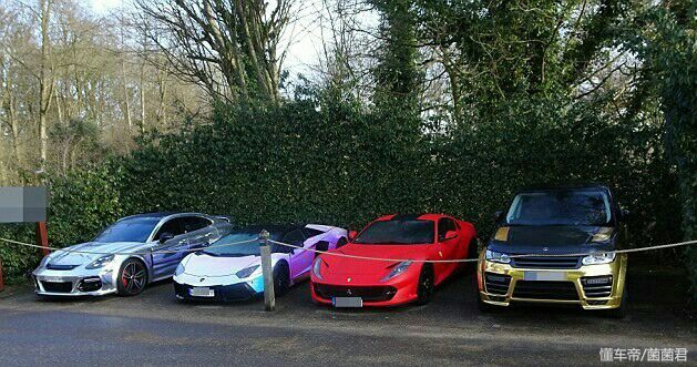 总价值85万英镑,美羊羊秀豪车