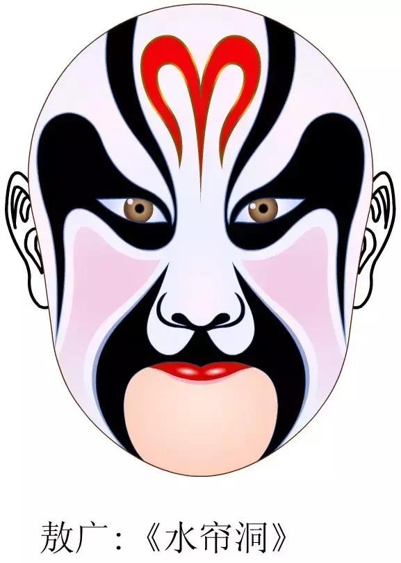 中国京剧脸谱高清典藏,京剧白色脸谱代表人物