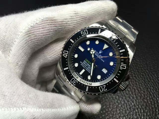 劳力士v7水鬼,渐变蓝鬼王v7对比正品