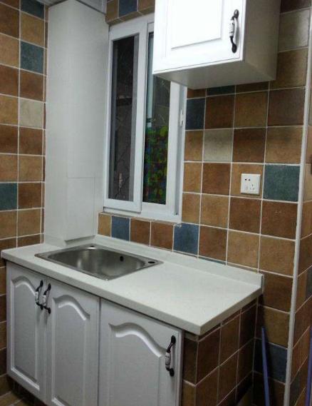 泥工师傅做的橱柜吊柜,泥工师傅用瓷砖打橱柜