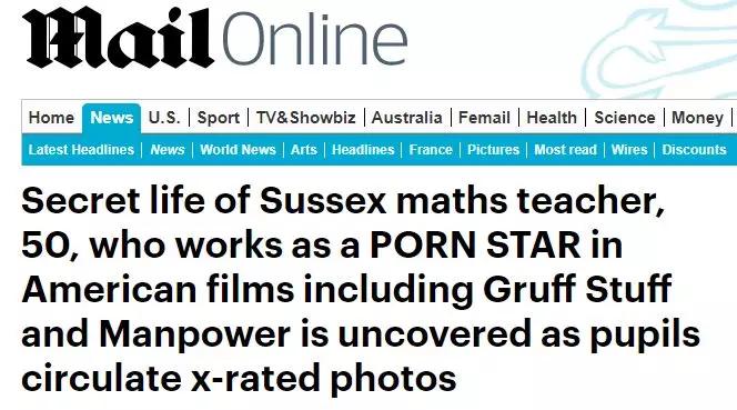 外国小哥看*片A**正爽,突然!发现男主角竟是自己数学老师!