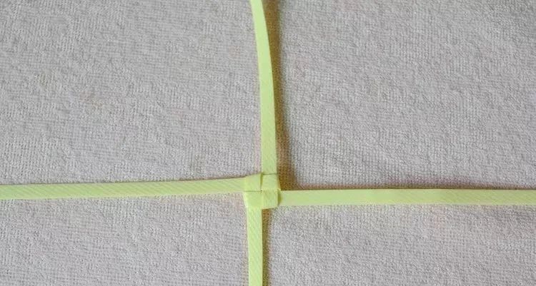 塑料带手工编织篮子收纳筐,塑料袋收纳筐