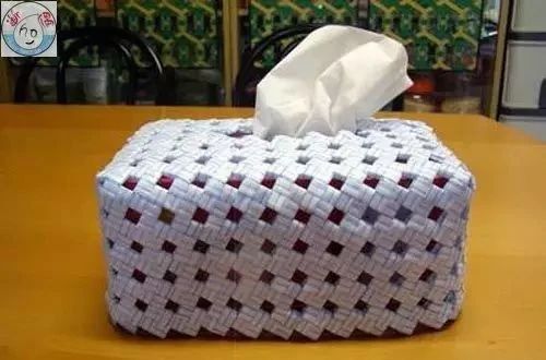 塑料带手工编织篮子收纳筐,塑料袋收纳筐