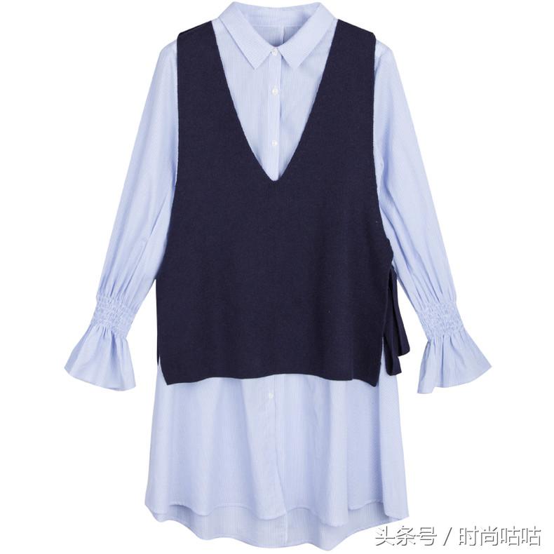 儿童人造棉连衣裙荷叶边,韩国荷叶边连衣裙慵懒风