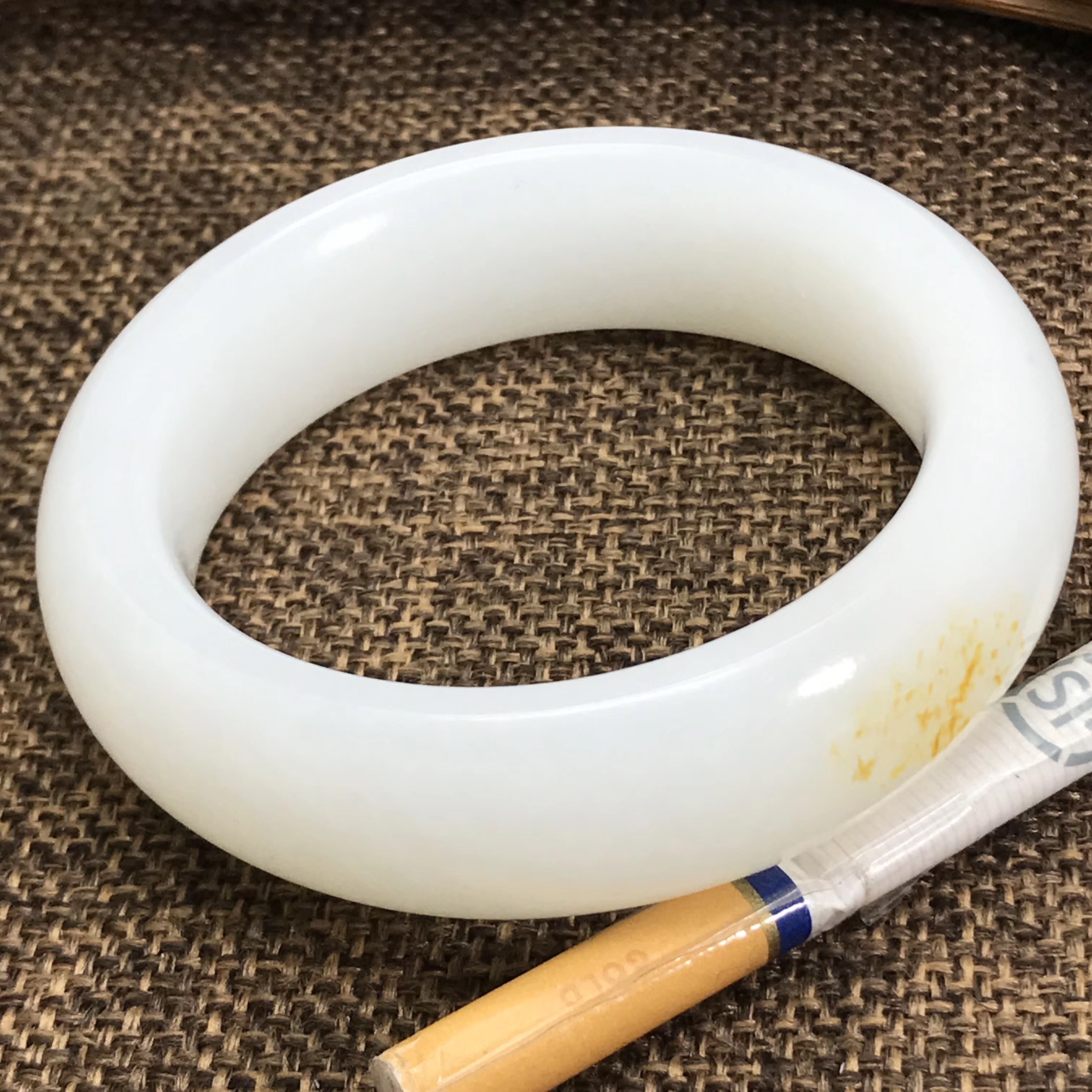 极品羊脂白手镯,顶级糖色羊脂玉手镯